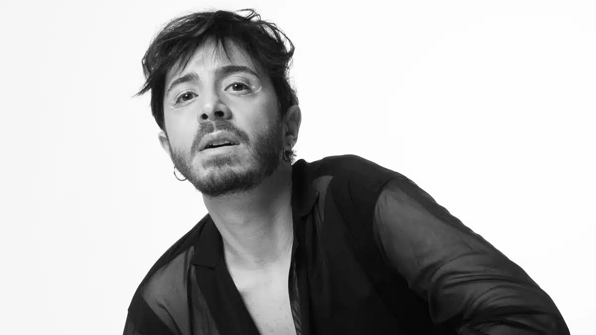 Osvaldo Supino in black and white